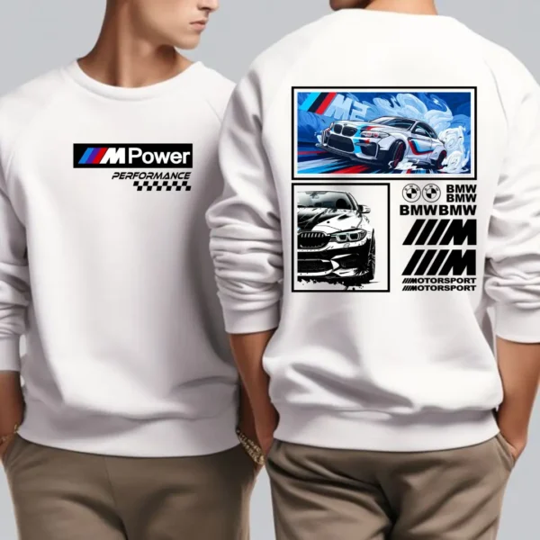 M-Power Oversized 3D Graphic Sweatshirt